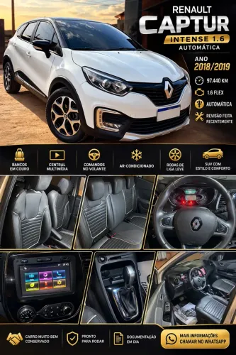 Renault Captur Intense 1.6 16V Flex 5P Aut. 2019