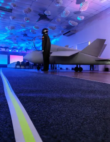 Avião caça para eventos