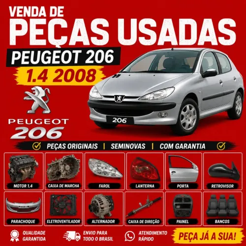 Sucata de 206 1.4 pecas