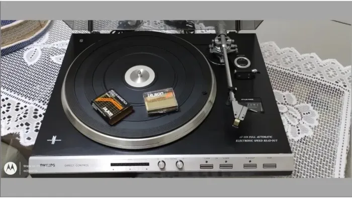 Toca Discos Philips Af829 Capsula Original Agulha Nova Vídeo