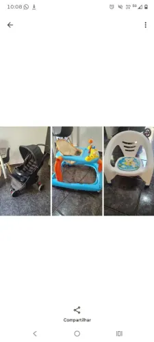 Carrinho/ Andador/Cadeirinha para alimentação
