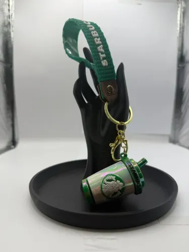 Chaveiro Starbucks copo verde com alca