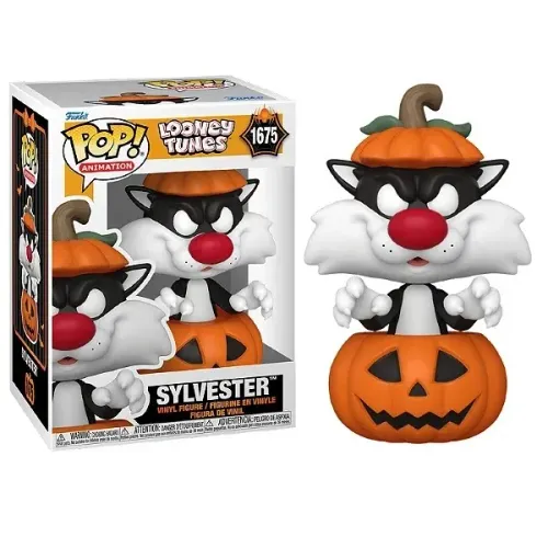 Funko Pop! Animation - Looney Tunes - Sylvester (Frajola) 1675 Abóbora de Halloween - Novo