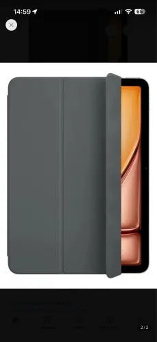 Capa Smart Folio Apple iPad Air 11 Cor Cinza