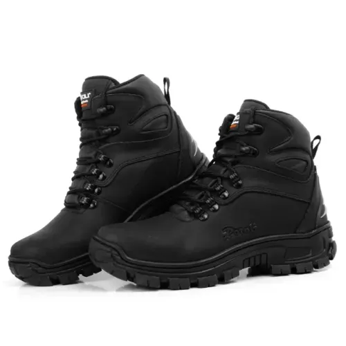 Bota Militar de Couro Legítimo Tamanho 40/41