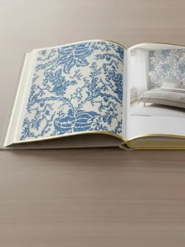 Papel De Parede Floral Importado Thibaut 68,8cmx8,22M