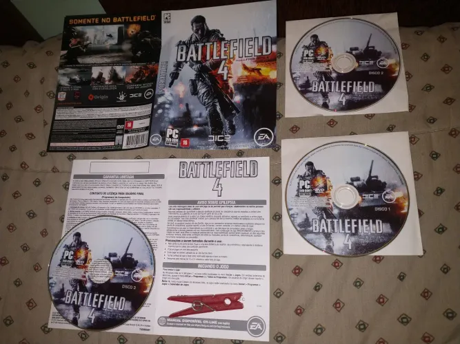 Battlefield 4 BF4 jogo físico original PC DVD serial usado 