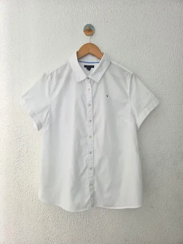 camisa tommy hilfiger branca gg