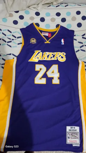 Regata oficial original NBA Lakers Bryant nº 24 Mitchell & Ness