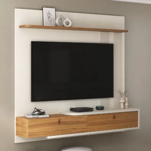 Painel NT 1390 Off White/Freijo Notavel - Entrega Rápida!