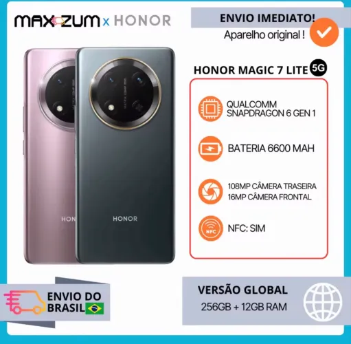 Celular Honor Magic 7 Lite - 12GB RAM - 512GB 