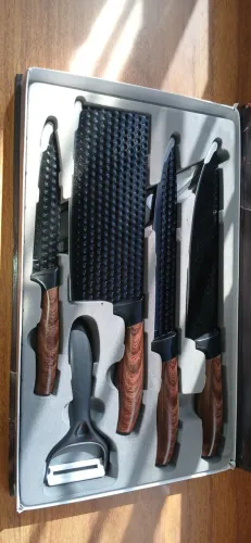 Conjunto facas inox 6 peças antiaderente