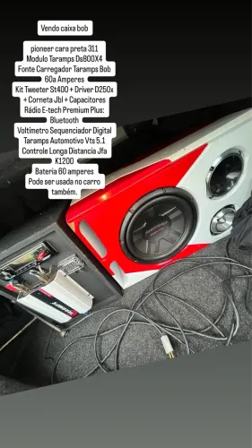 Caixa bob cara preta pioneer 311
