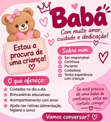 Babá disponível !