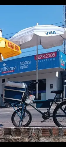 Bicicleta cargueira para vender picolé e sorvete