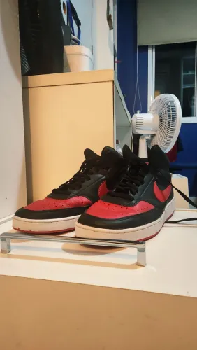Nike Court Vision Division Mid Masculino Vermelho e Preto (Usado)
