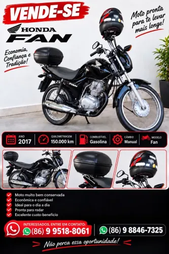 Moto CG 125 Fan, em ótimo estado de conservação