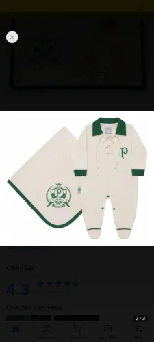 Saida de bebe e roupão palmeiras