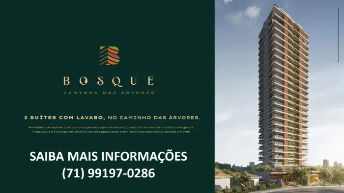 Bosque Caminho das Árvores | 2 Suítes com lavabo