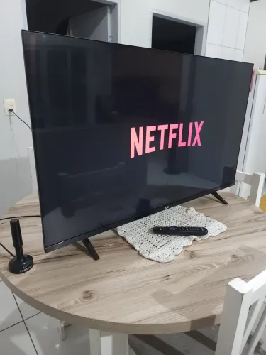 Tv 43 Smart + Controle + antena digital