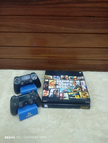 PS4 SLIM GTA 5 PLOTADO ATÉ 12X NO CARTÃO
