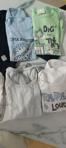 Kit body menino 1 a 3 meses peças novas!