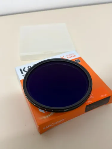 Filtro Lente Camera DSLR K&F Concept K-Series 77mm HMC Variable ND2-400 Polarizado