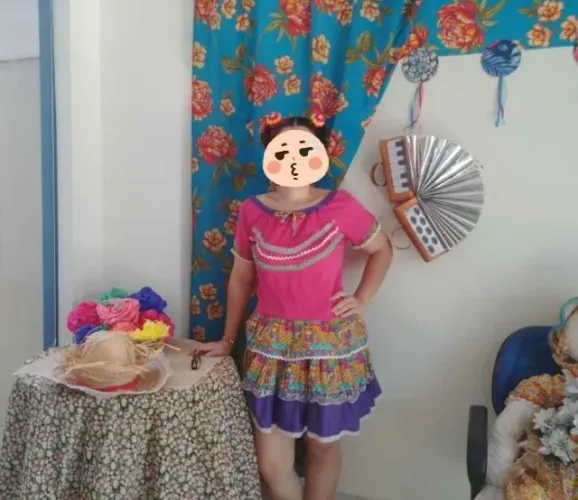 Vestido de festa junina ADULTO (Usado UMA única vez)