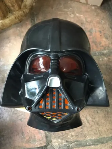Vintage Darth Vader Face Mask original, importada, de plástico duro, ítem de coleção,