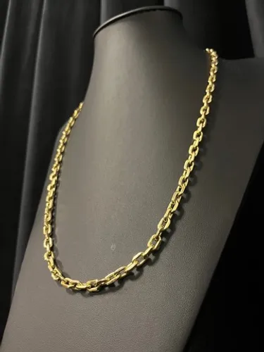 Corrente Modelo Cartier Maciça em Ouro 18K 750 com 123,5 gramas