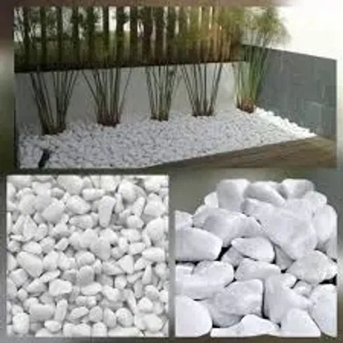 Seixo Rio branco  pedras branca para jardins e paisagismo 15 kg *