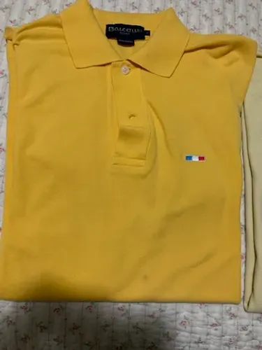 Camisa polo elle lui original amarelo chama dinheiro