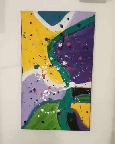Quadro, Tela. "Abstrato Cores"