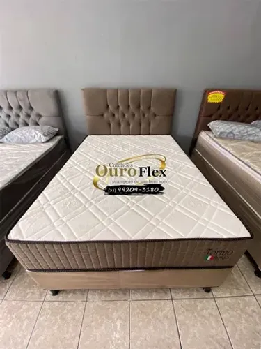 COLCHÃO TORINO MAIS BOX, PRONTA ENTREGA PRA HOJE