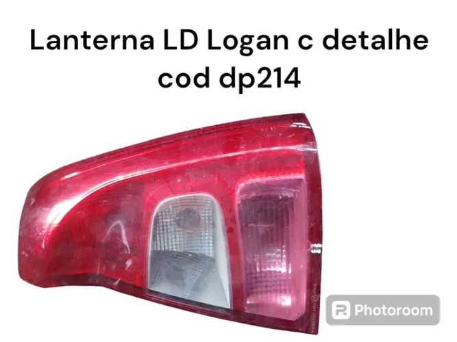 Lanterna lado direito Renault logan com detalhe