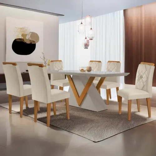 MESA SUPER DESIGN SEIS LUGARES 180X90 SURPREENDA-SE!!! TT342
