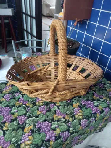Cesta de Vime para Decoração