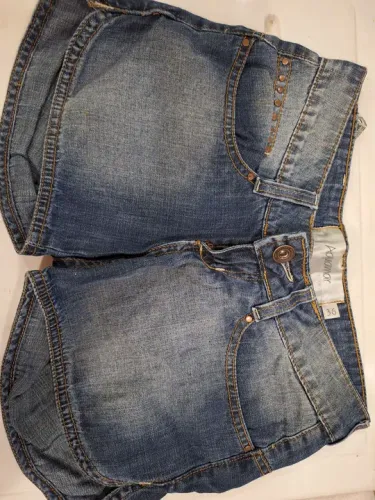Bermuda jeans, 100% algodão,  100% cottton, jeans molinho, nova, marca aquamar,