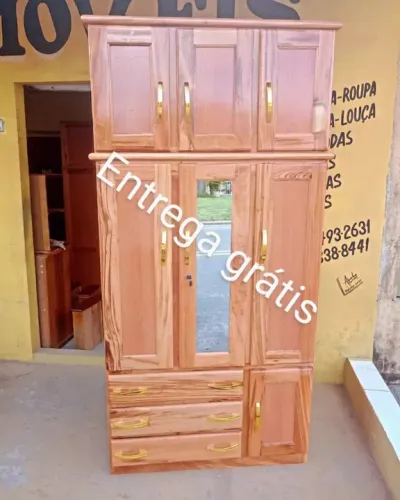 Guarda roupa de solteiro 3 portas NOVO!
