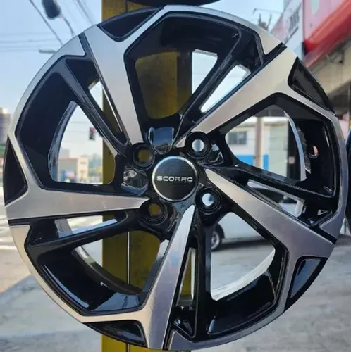 Jogo de Roda Scorro S-279 4x100 VW Gol Fiat Argo GM Celta Renault Honda