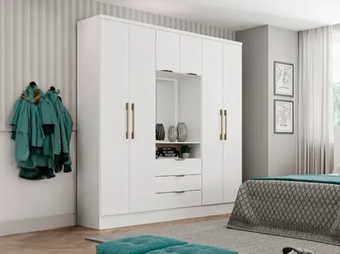 Guarda Roupa 6 Portas Carrara a543