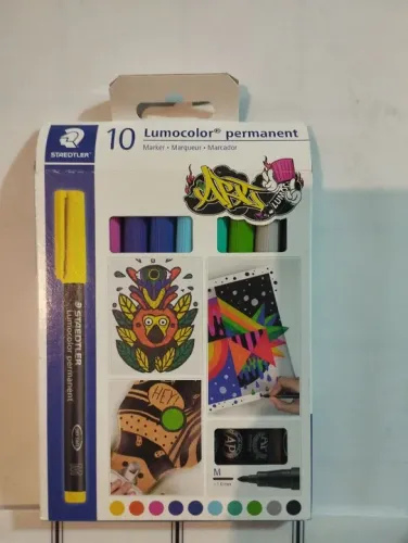 Marcador permanente lumocolor staedtler c/10 (Black Friday prorrogado)
