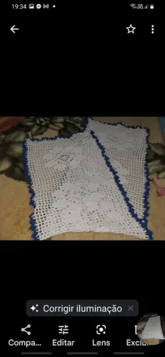 Caminho de mesa de Crochê -