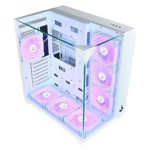 Gabinete Gamer Rise Mode Galaxy Full Glass, Mid Tower