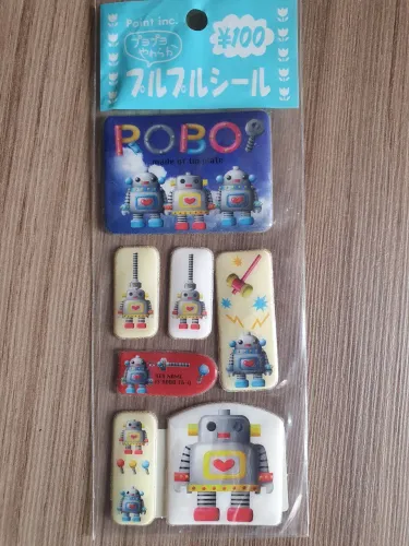 Adesivos Robôs Vintage - Colecionáveis