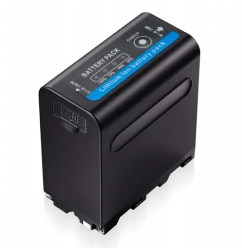 Bateria Np-f980 Com 10.000mah Pra Leds, Cameras E Fimadoras