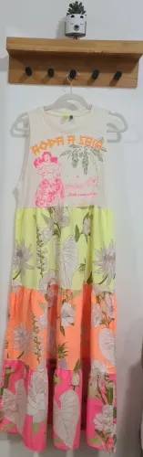 Vestido Farm Cropped Marias Roda a Saia