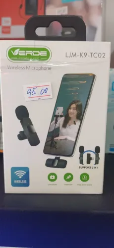 Microfone Sem Fio Verde LJM-K9-TC02