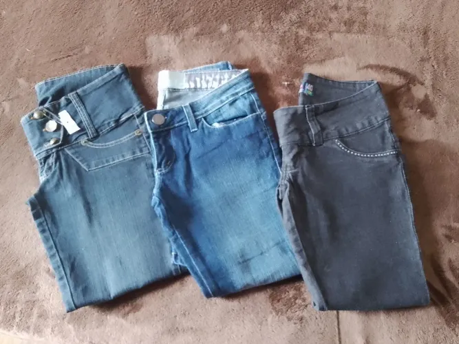 Barbada kit 3 calças jeans 40 novas