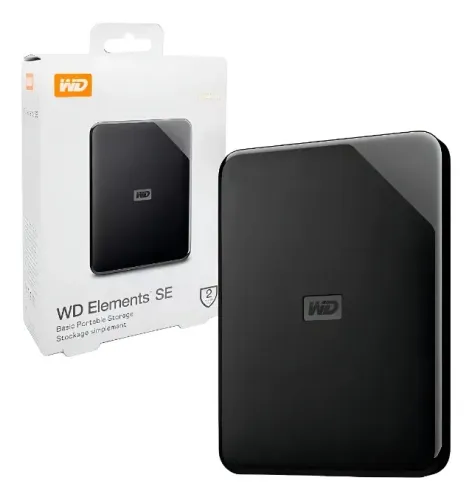 HD Externo Portátil WD 2TB Elements, USB 3.0 WDBUZG0020BBK - Novo c/ garantia - Nexo Store